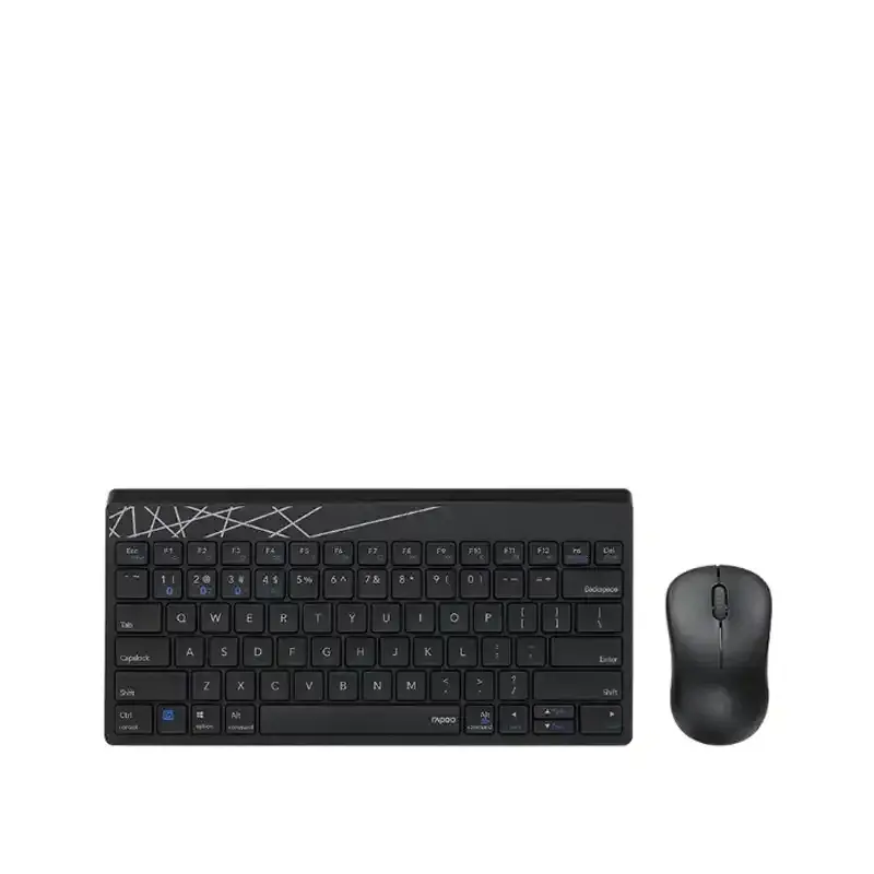 کیبورد بی‌سیم رپو مدل Rapoo 8000GT به همراه موس